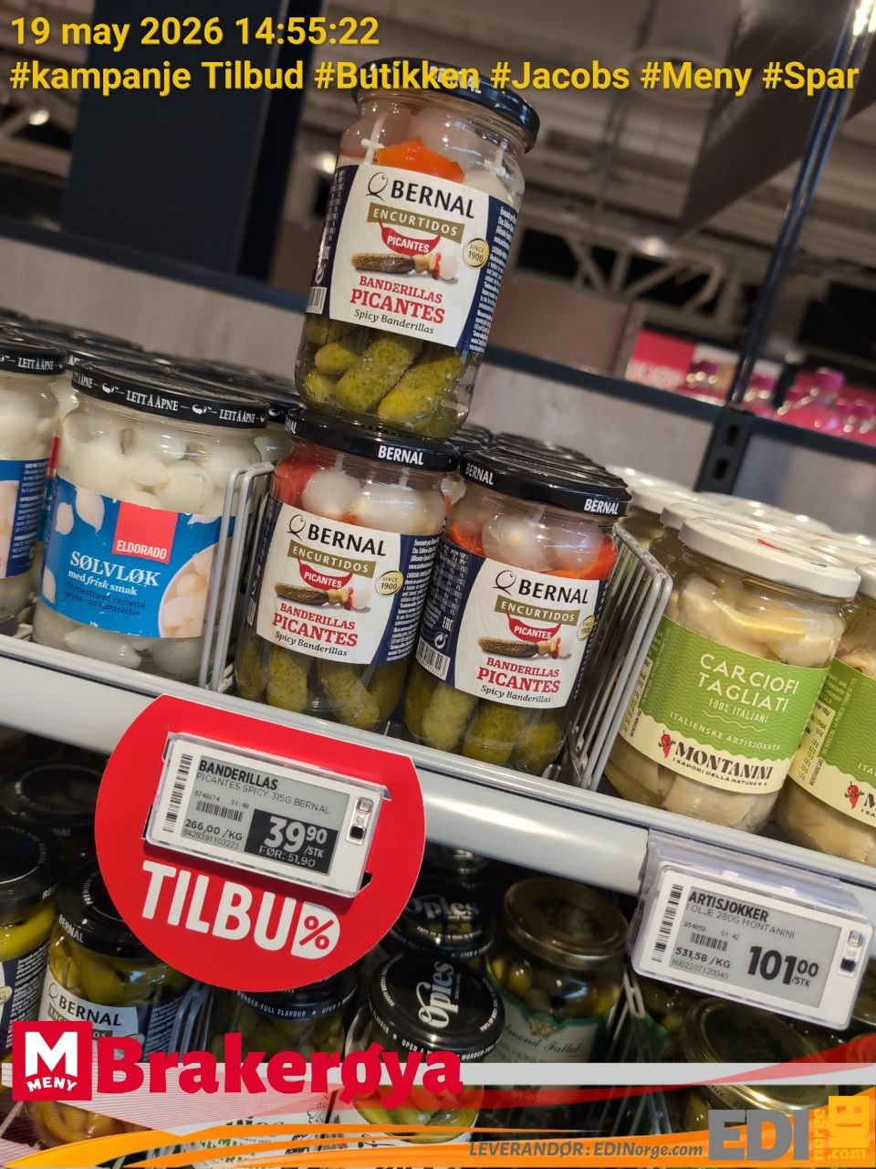 Bernal Banderillas Picantes på TILBUD 39,90 kr hos Meny Brakerøya