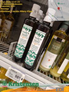 García de la Cruz Extra Virgin olivenolje 98,50 kr hos SPAR Kristensen Drammen