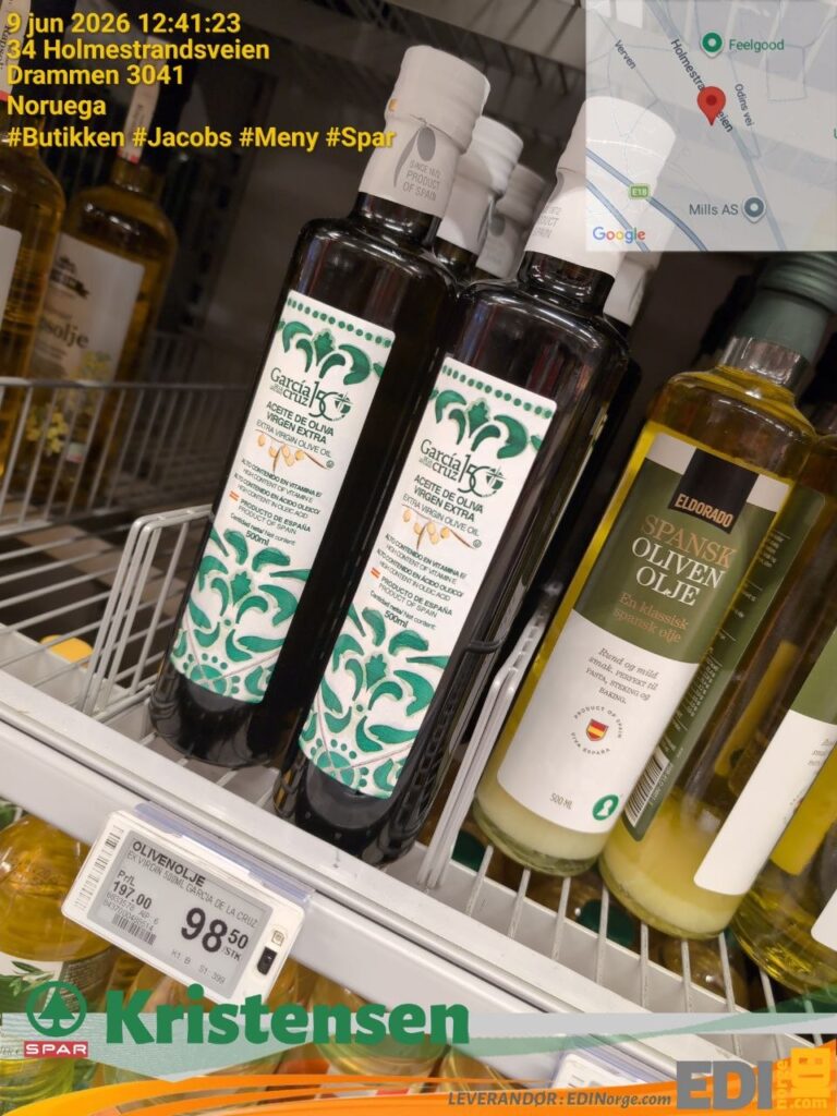 García de la Cruz Extra Virgin olivenolje 98,50 kr hos SPAR Kristensen Drammen
