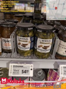 Bernal Sylteagurker Ekstra Fine 54,90 kr hos MENY Kolsås, Rødskiferveien 1, Bærum