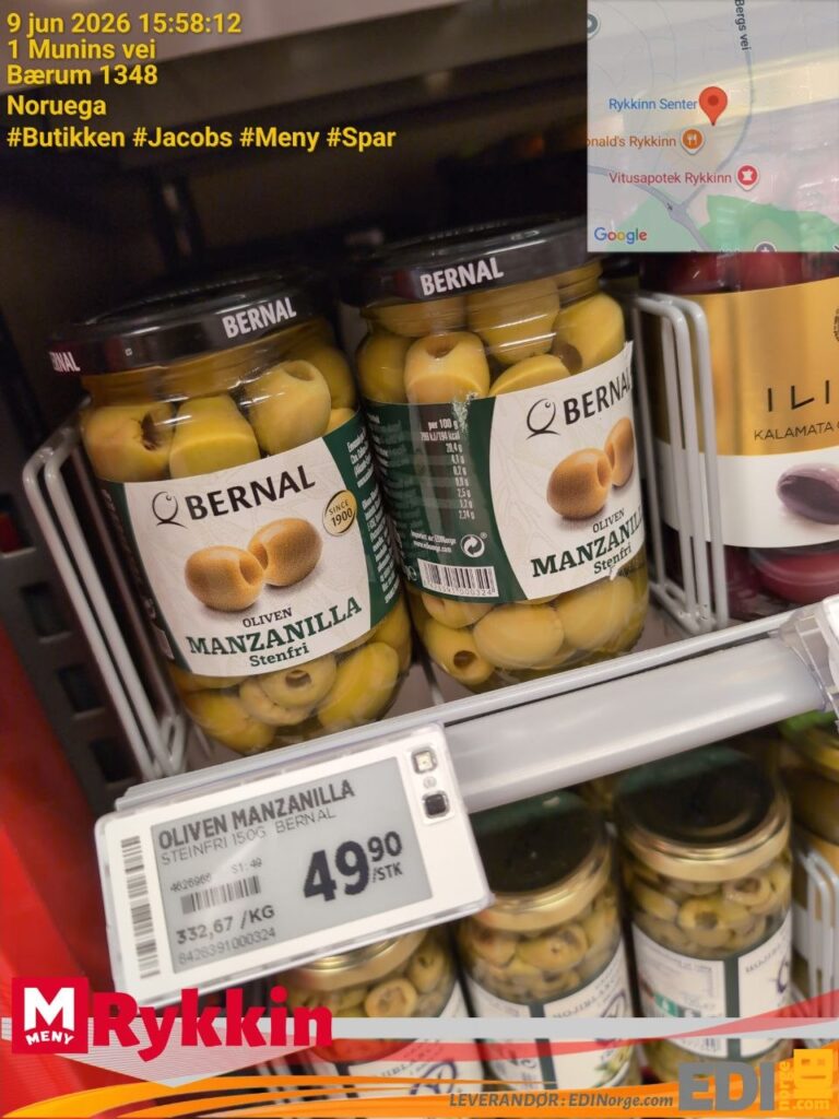 Bernal Oliven Manzanilla Stenfri 49,90 kr (332,67/kg) hos MENY Rykkin, 1 Munins vei, Bærum 1348