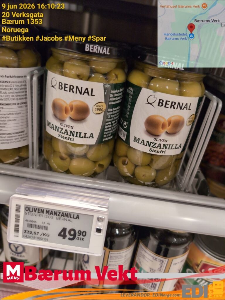 Bernal Oliven Manzanilla Stenfri 49,90 kr (332,67/kg) hos MENY Bærum Vekt, Bærums Verk, Bærum