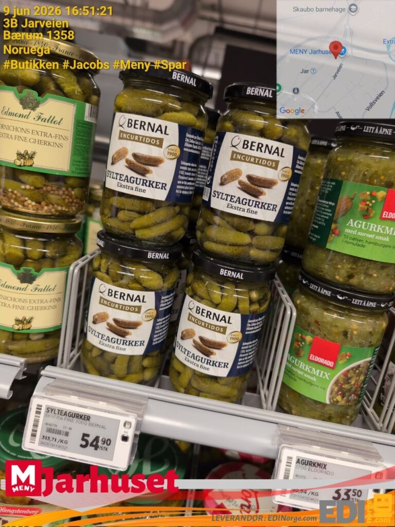 Bernal Sylteagurker Ekstra Fine 54,90 kr (313,71/kg) hos MENY Jarhuset, 3B Jarveien, Bærum 1358
