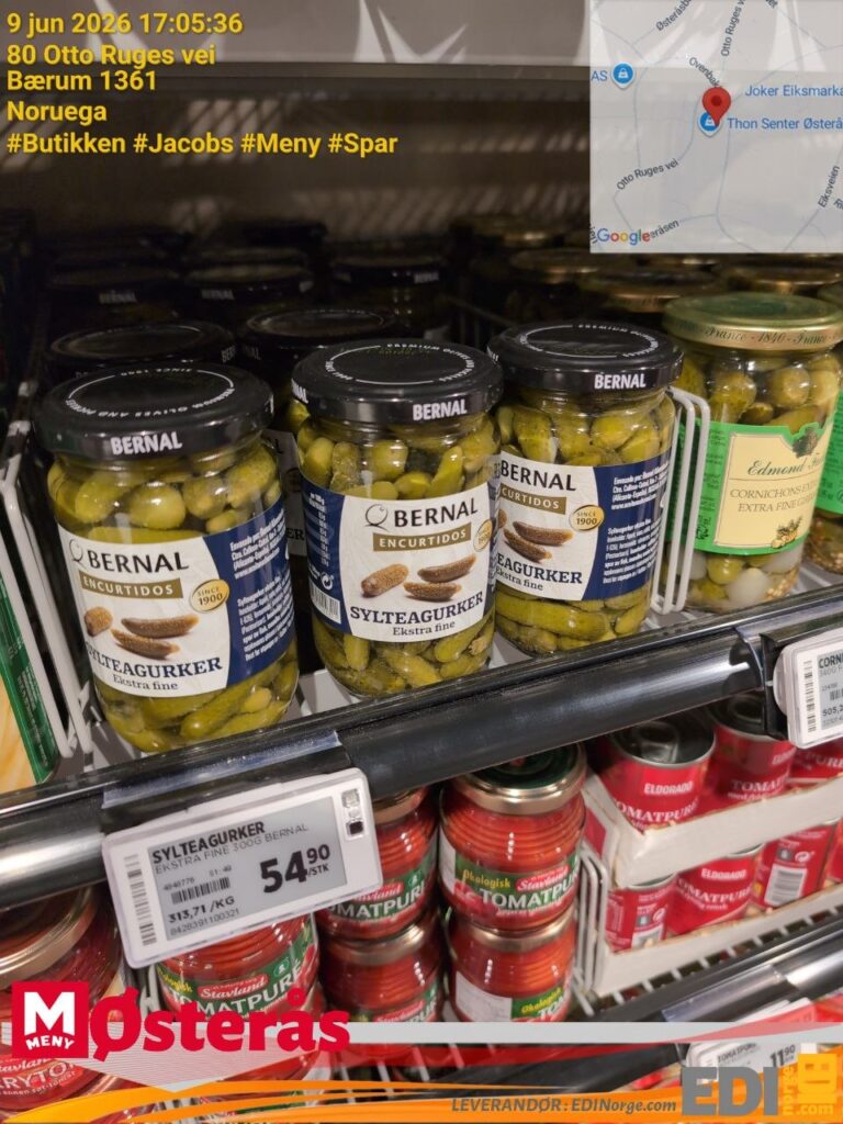Bernal Sylteagurker Ekstra Fine 54,90 kr (313,71/kg) hos MENY Østeras, 80 Otto Ruges vei, Bærum 1361