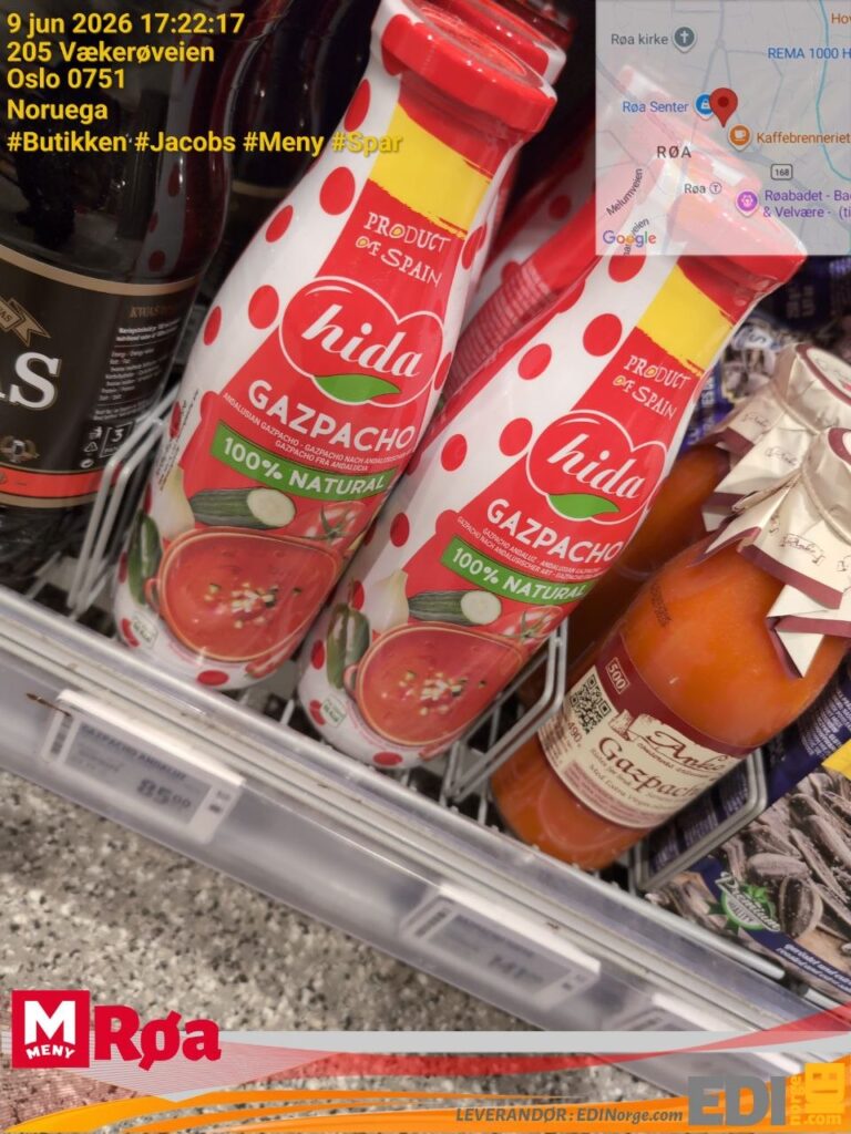 Hida Gazpacho 100% Natural hos MENY Røa, 205 Vækerøveien, Oslo 0751