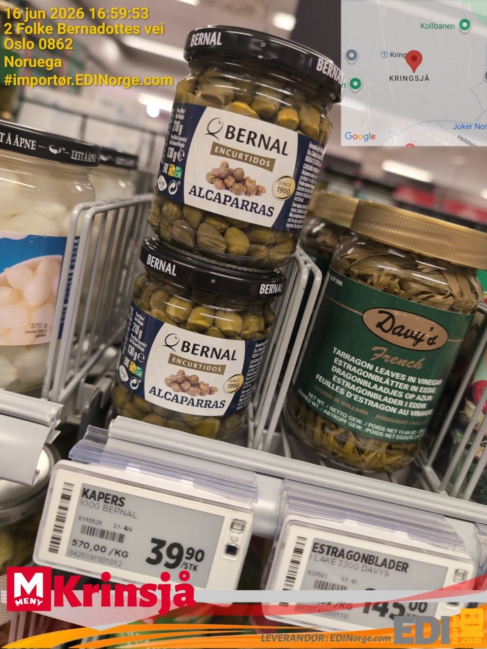 Bernal Alcaparras (Kapers) – Nå hos Meny Krinsjå, Oslo
