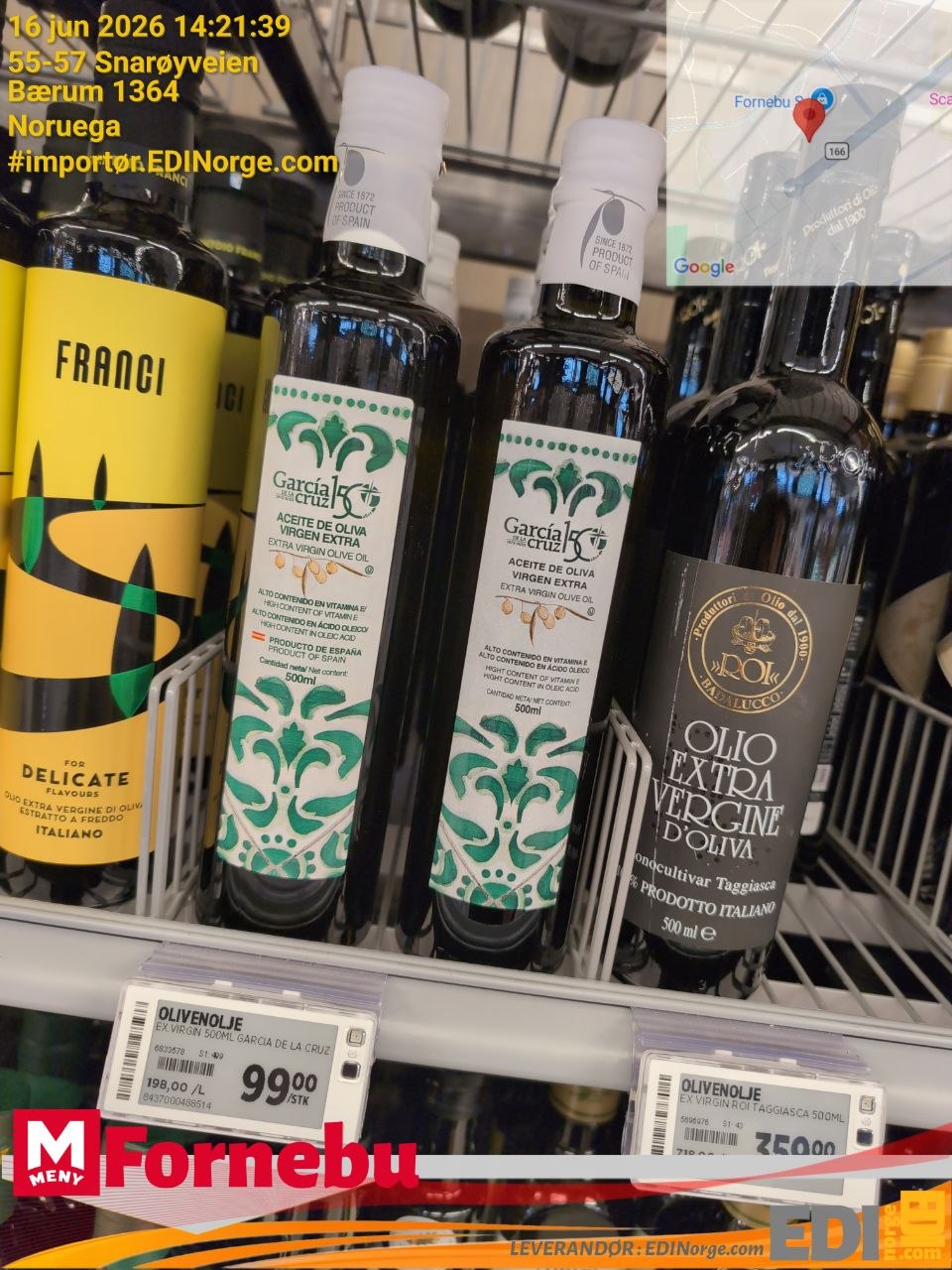 García de la Cruz Extra Virgin Olivenolje – Nå hos Meny Fornebu, Bærum