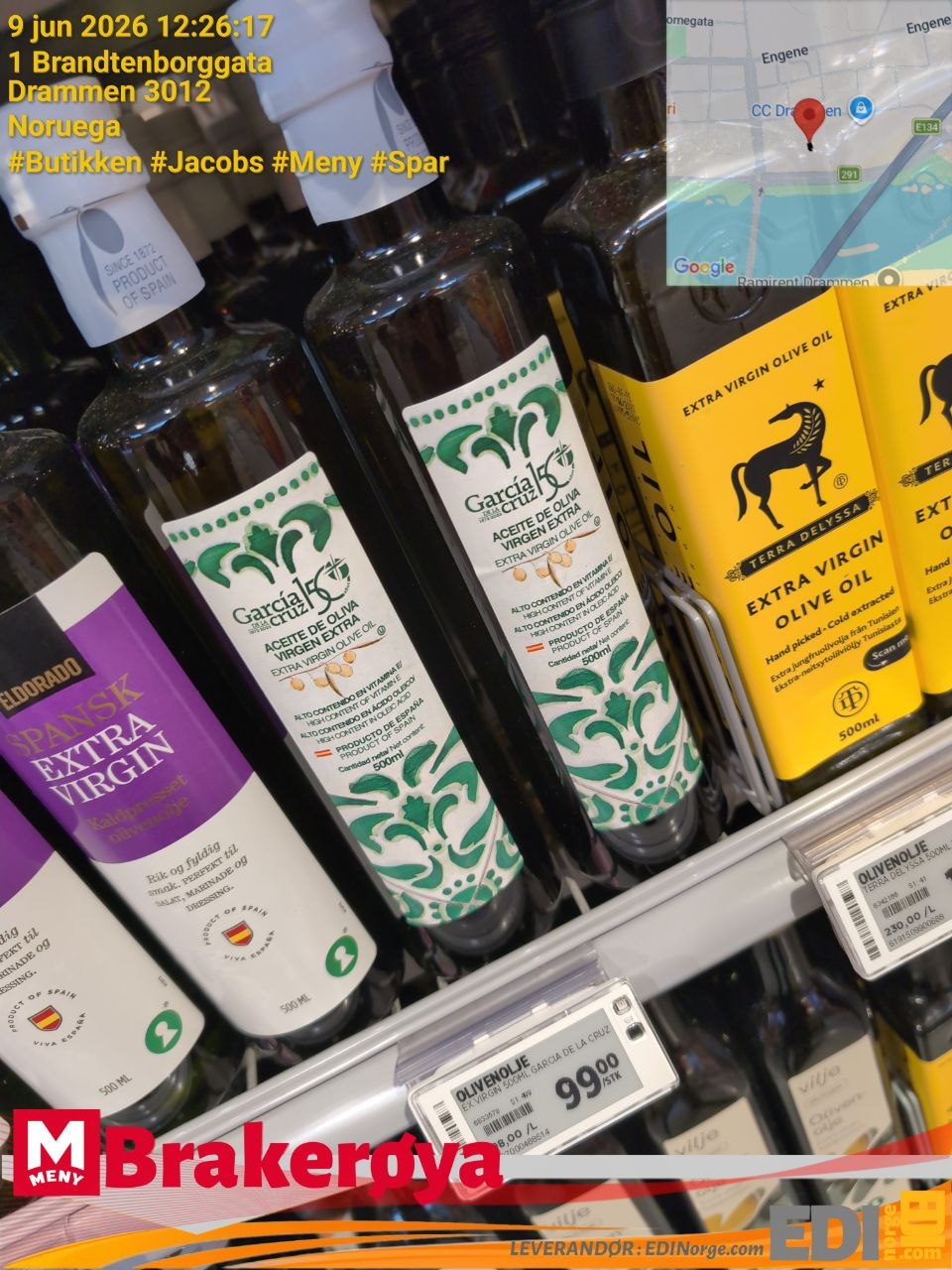 García de la Cruz Aceite de Oliva Virgen Extra 99,90 kr MENY Brakerøya Drammen