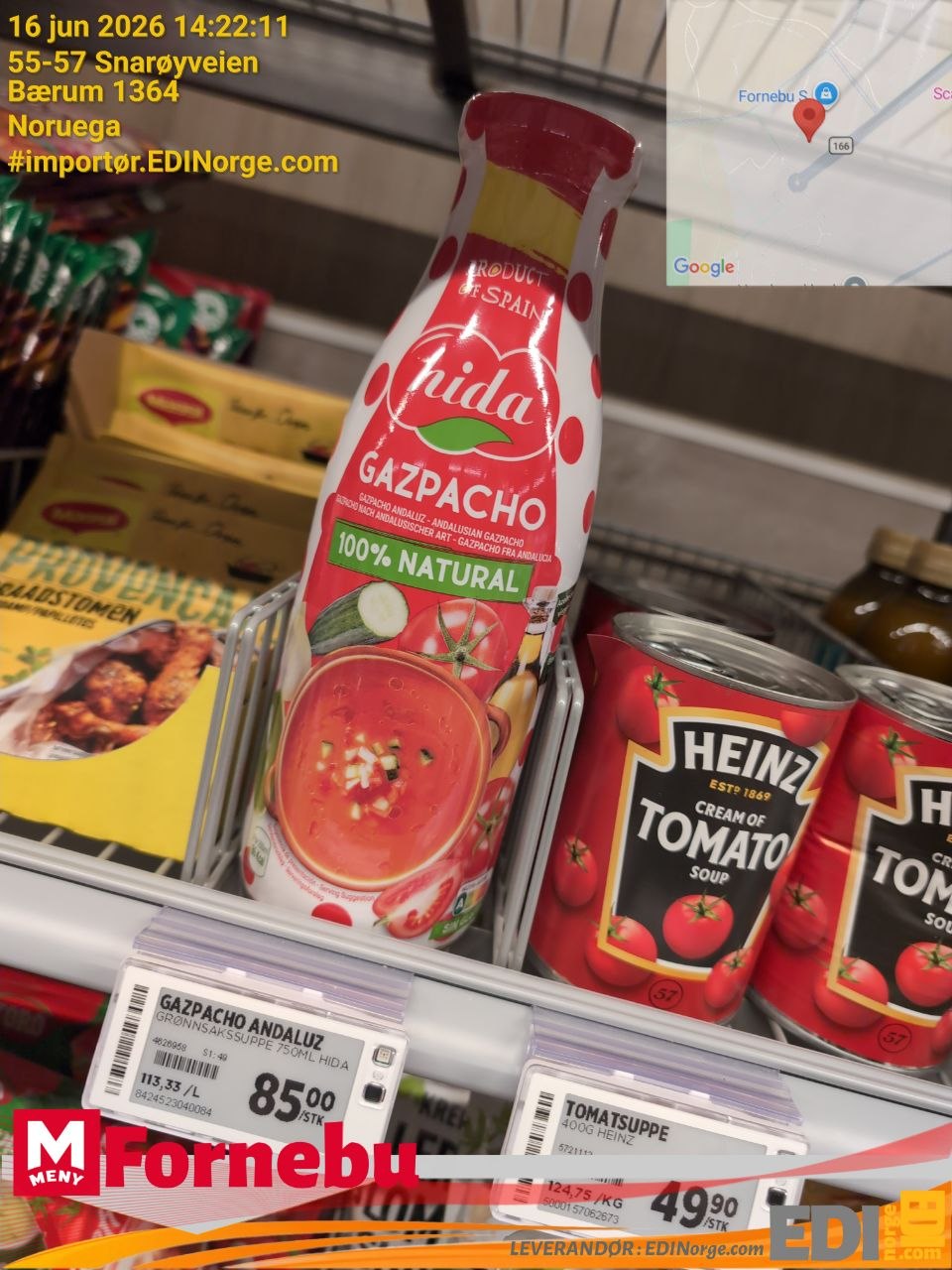 Hida Gazpacho Andaluz 100% Naturlig – Nå hos Meny Fornebu, Bærum