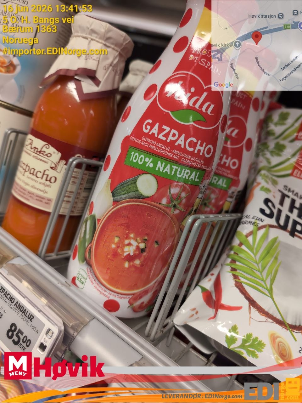 Hida Gazpacho Andaluz 100% Naturlig – Nå hos Meny Høvik i Bærum